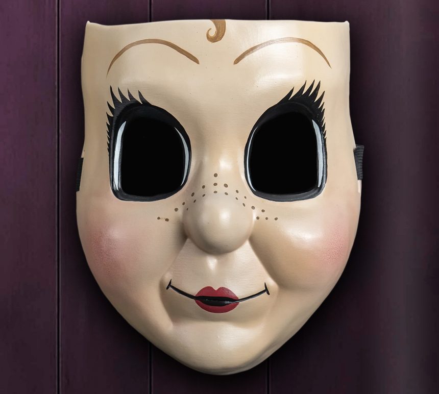 Trick or Treat Studios' Dollface "The Strangers Trilogy" replica mask.