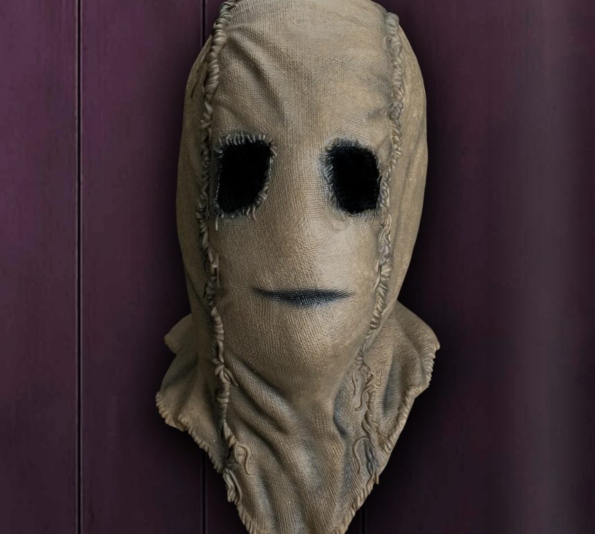 Trick or Treat Studios' Scarecrow "The Strangers Trilogy" replica mask.